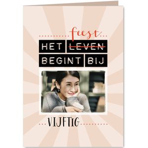 Uitnodiging Het feest begint bij 50