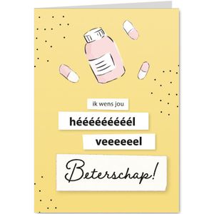Beterschapskaart - Ik wens jou hééél veel beterschap