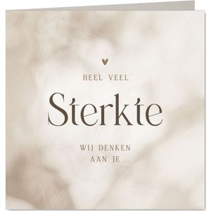 Stijlvolle sterkte kaart met schaduw van boom