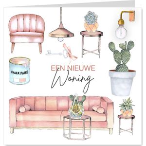 Felicitatie nieuwe woning inrichting