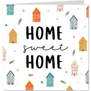 Felicitatiekaart huis patroon