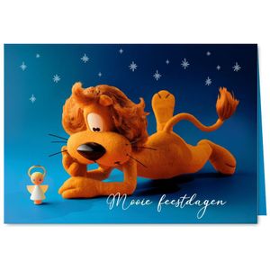 Loeki kerstkaart met engeltje