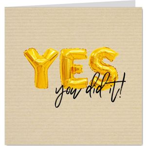 Geslaagd - you did it goud