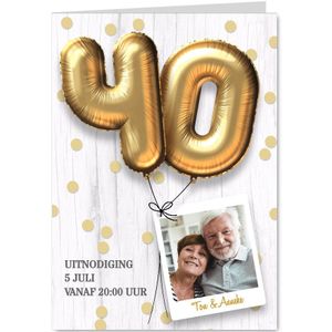 Jubileum huwelijk uitnodiging 40 jaar