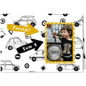 Kinderfeestje auto's en foto
