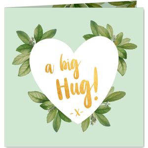 A big hug - botanische liefdekaart