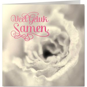 Veel geluk samen roos