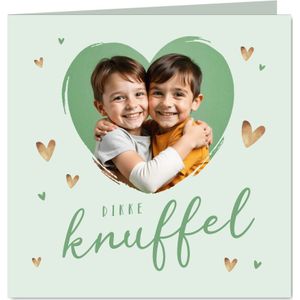 Beterschapskaart dikke knuffel hartjes beterschap foto