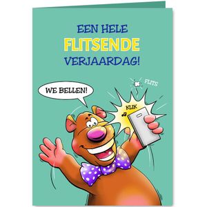 Een leuke en grappige verjaardagskaart 3 beren en foto