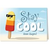 Wenskaartje stay cool we denken aan je