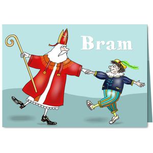 Sinterklaas - Sint en Piet dansend