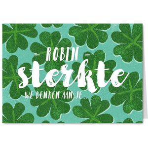 Sterkte medeleven klavertjes vier