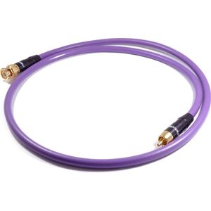 Melodika Cable RCA (Cinch) - BNC 4m paars