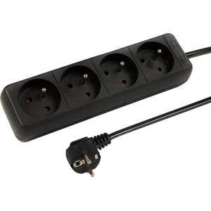 BLOW 98-065# verlengsnoer pr-470p 5m 4gu 3x1,5 zwart