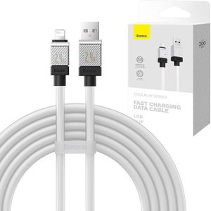 Baseus Fast Charging cable USB-A to Lightning CoolPlay Series 2m, 2.4A (wit)