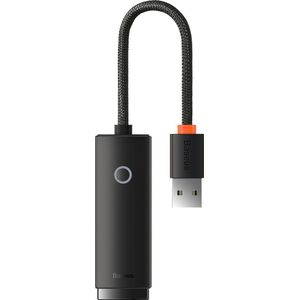 Baseus Lite Series USB to RJ45 network adapter, 100Mbps (zwart)