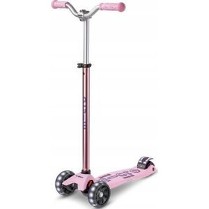 Micro Maxi Deluxe Pro LED scooter Rose