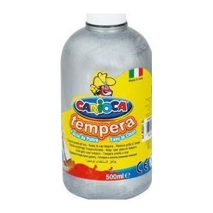 Carioca Farba Tempera 500ml zilver