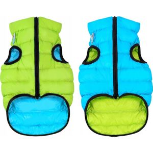 DOGGY L 65 KURTKA AIRYVEST dubbelzijdig JASNOZIELONA + blauw