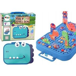 LEANToys serie DIY koffer puzzel dinosaurussen bouwset 227 ele.