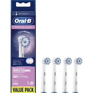 Oral-B Sensitive Clean Opzetborstel, Verpakking Van 4 Stuks