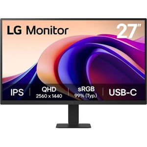 LG 27'' QHD Monitor computer monitor 68,6 cm (27 inch) 2560 x 1440 Pixels Quad HD Zwart