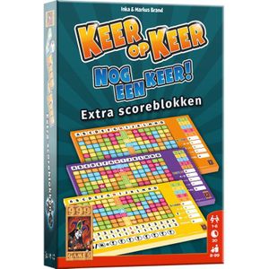 999 Games Keer op Keer Scoreblokken - Extra Levels 2, 3 en 4 - Dobbel- en puzzelspel voor het hele gezin!