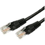TB Patch cable cat.6a RJ45 UTP 1m. zwart - pack of 10