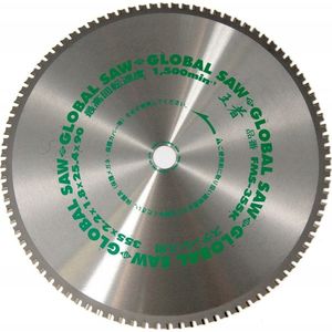 GLOBAL SAW cirkelzaag voor snijden RVS 355 x 2,1/1,8 x 25,4mm / 90z CERMET