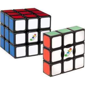 Spin Master Rubik’s Cube Starter Pack - de originele 3x3 Cube en 3x3x1 Edge cadeauset - stressrelief fidget