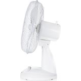 Tafelventilator - Tristar VE-5930 Ventilator met 3 snelheidsstanden – Ø 30 cm - 85° graden draaifunctie - wit