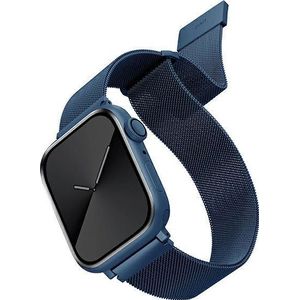 Uniq band Dante Apple Watch Series 4/5/6/7/SE 42/44/45mm. RVS blauw/cobalt blauw