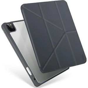 Uniq tablet hoes etui Moven iPad Pro 12,9 inch (2021) Antimicrobial grijs/charcoal grijs