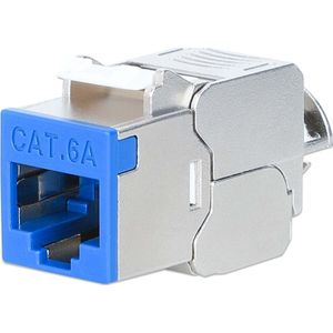 Intellinet Cat6a 10G STP Keystone-module blauw