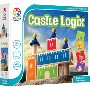SmartGames Castle Logix - Houten kleuterspel - Ruimtelijk inzicht - 48 opdrachten - Leeftijd 3-8 jaar