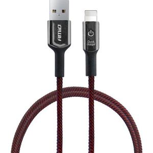 AMiO USB cable USB-A - Lightning 1 m rood (AMI-02527)