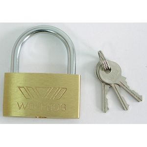 Mega 30mm brass lock 3 skin pack keys - 24032K