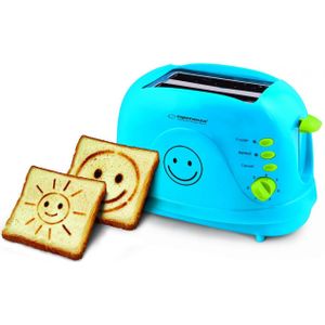 Esperanza EKT003B SMILEY - toaster 3 IN 1 - blauw 750W