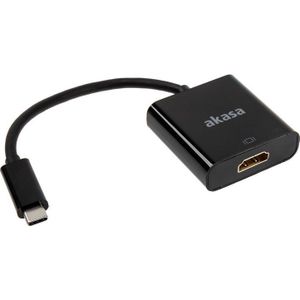 Akasa AK-CBCA04-15BK kabeladapter/verloopstukje USB Type-C HDMI Zwart