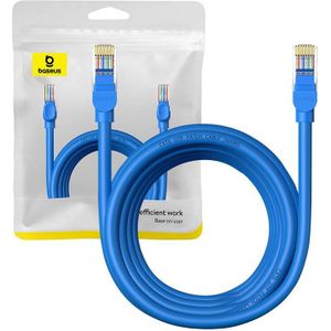 Baseus Round Cable Ethernet RJ45, Cat.6, 5m (blauw)