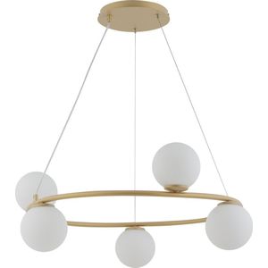 Sigma hanglamp lamp modernistyczna GAMA KOŁO 5-punktowa goud