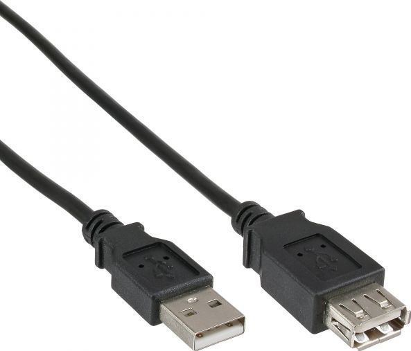 InLine 34605B USB 2.0 Verlängerung Stecker / Buchse Typ A USB Stecker Typ A an Buchse Typ A 5m zwart