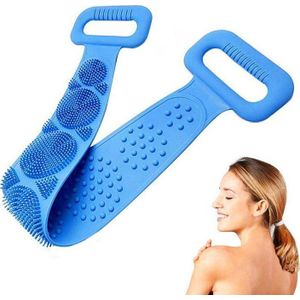 TopShine massageapparaat MASAŻER siliconen reiniger voor Pleców dubbelzijdig blauw AG672B () - 4488-uniw