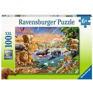 Ravensburger Savannah Jungle Waterhole Legpuzzel 100 stuk(s) Dieren