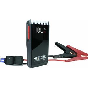Könner & Söhnen apparaat rozruchowe, type baterii: Li-Ion, napięcie: 12V, prąd rozruchu: 700A, szczytowy prąd rozruchu: 1400A, weegschaal: 0,95 kg,długość przewodu: 0,2 m, met powerbank