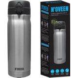 NOVEEN TB802 thermosfles 400 ml Zilver