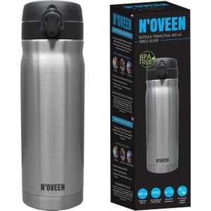 NOVEEN TB802 thermosfles 400 ml Zilver