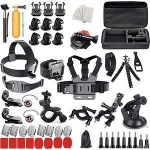 Hurtel serie uniwersalnych accessoires 67 w 1 voor action camera's GoPro, DJI, Insta360, SJCam, Eken (GoPro 67 in 1 set)