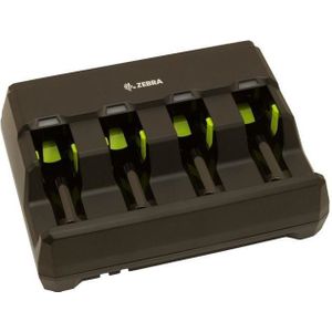Zebra 4 SLOT batterij CHARGER voor 3600 SERIES batterij, POWER SUPPLY & AC LINE CORD ORDERED SEPARATELY