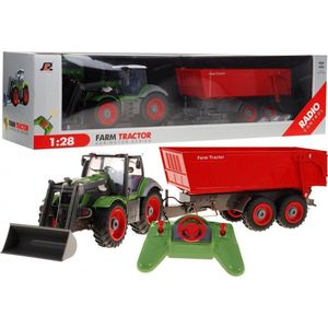 Ramiz Tractor groen Trailer rood 2 4GHz